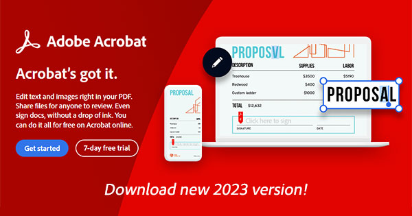 Acrobat Pro、Standard & Reader DC 2023：直接ダウンロードリンク-1